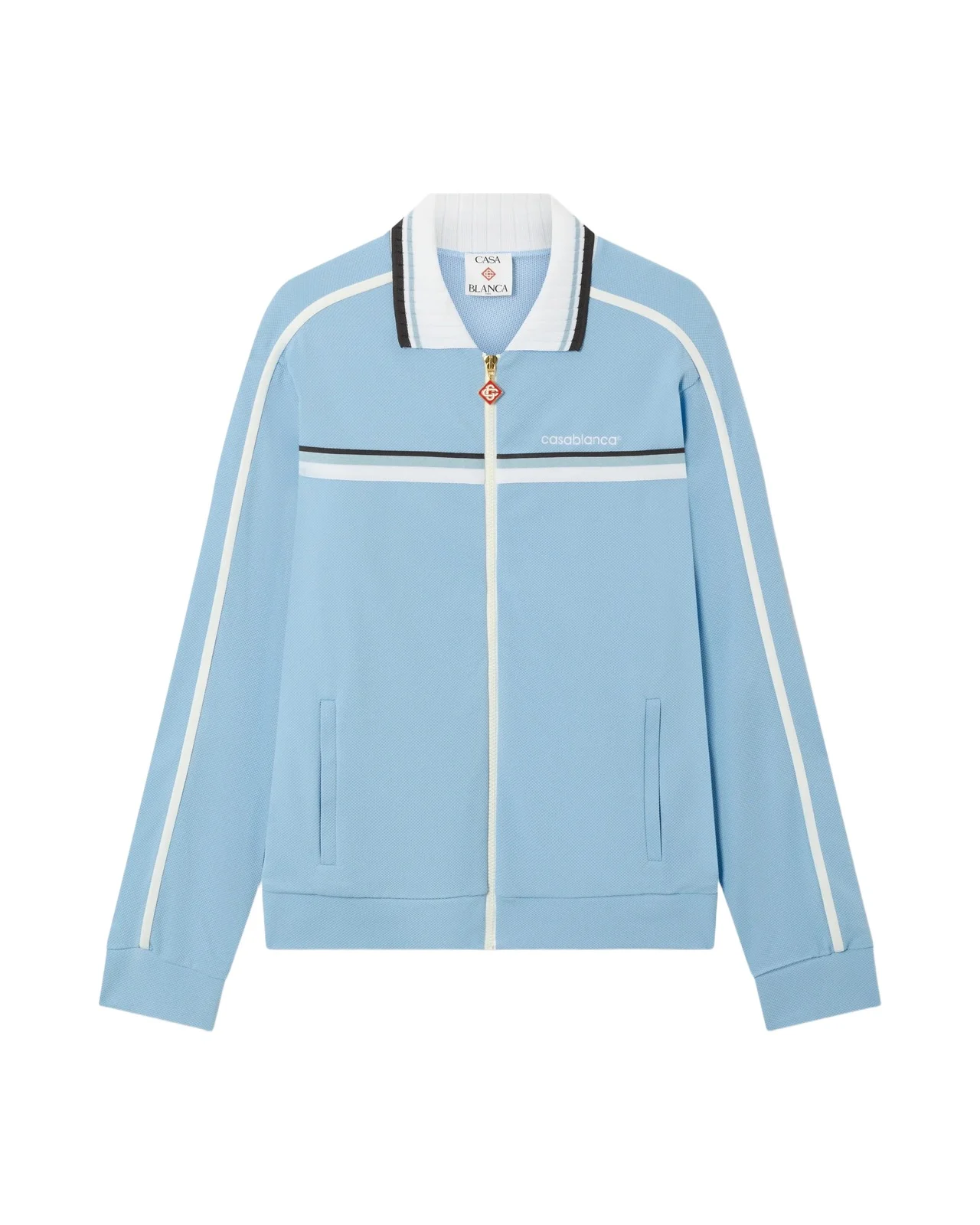 Casablanca Pale Blue Pique Track Jacket