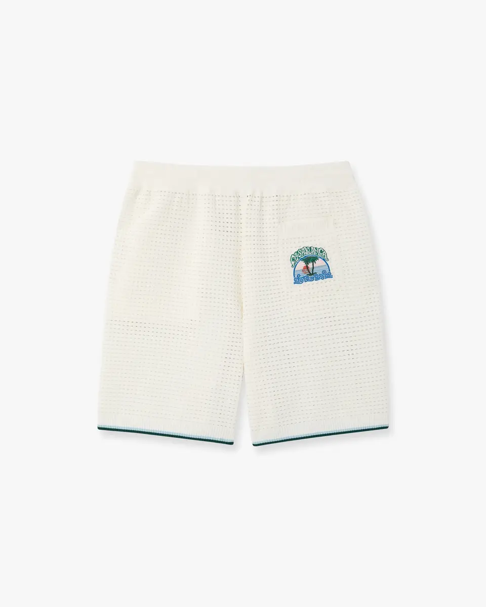 Casablanca White Palm Tree Emblem Crochet Shorts | Thumbnail 6 Casablanca White Palm Tree Emblem Crochet Shorts | Thumbnail 6