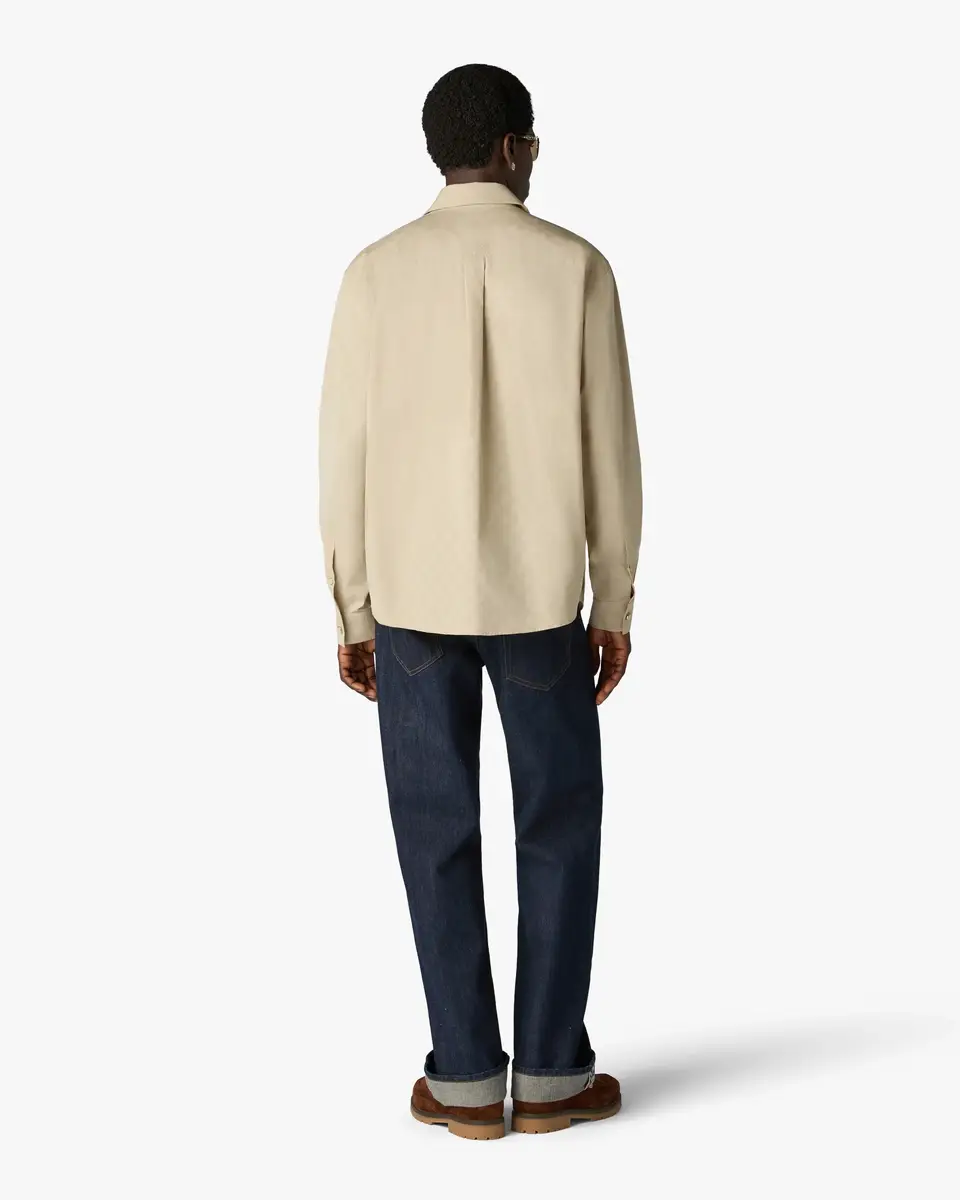 Casablanca Beige Monogram Long Sleeve Shirt | Thumbnail 3