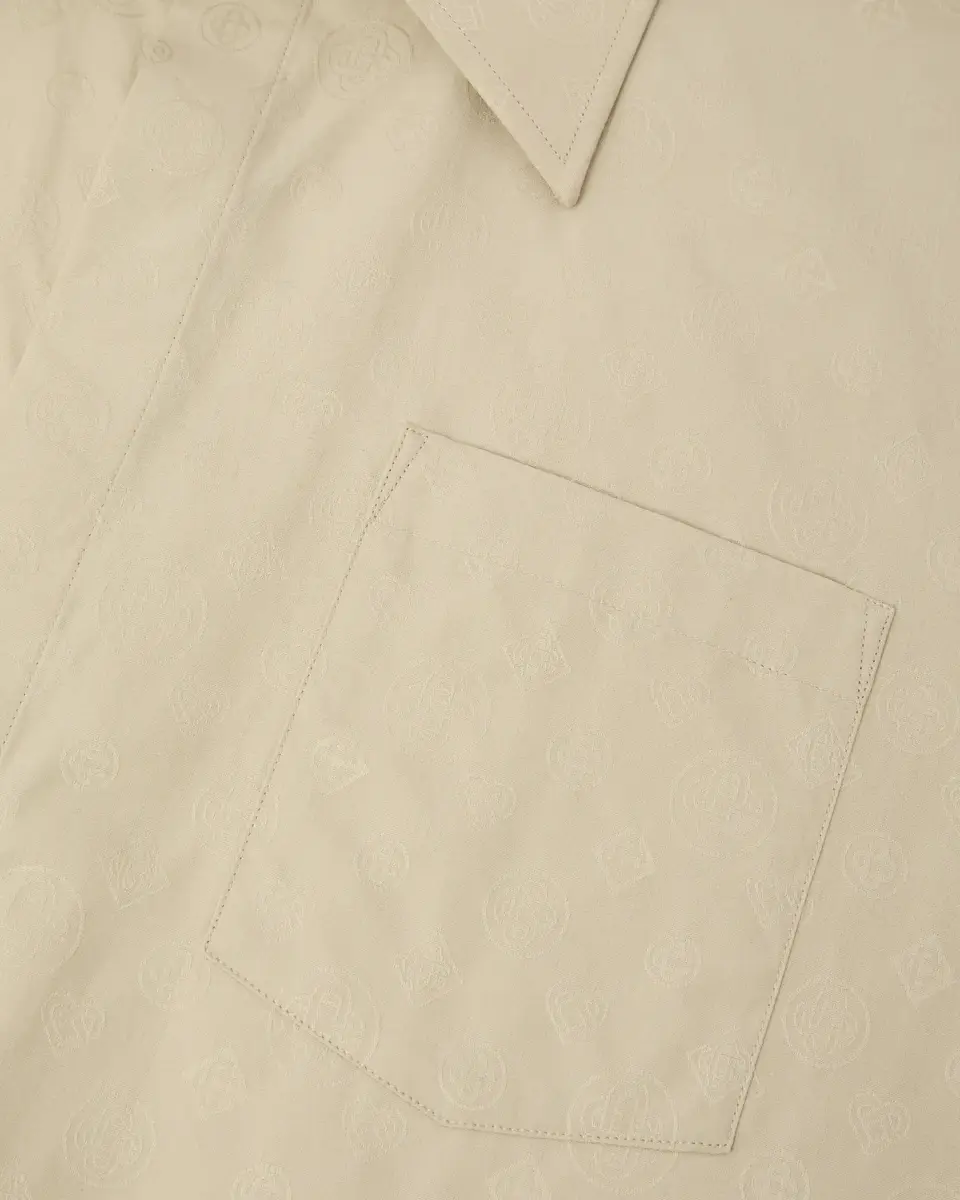 Casablanca Beige Monogram Long Sleeve Shirt | Thumbnail 7