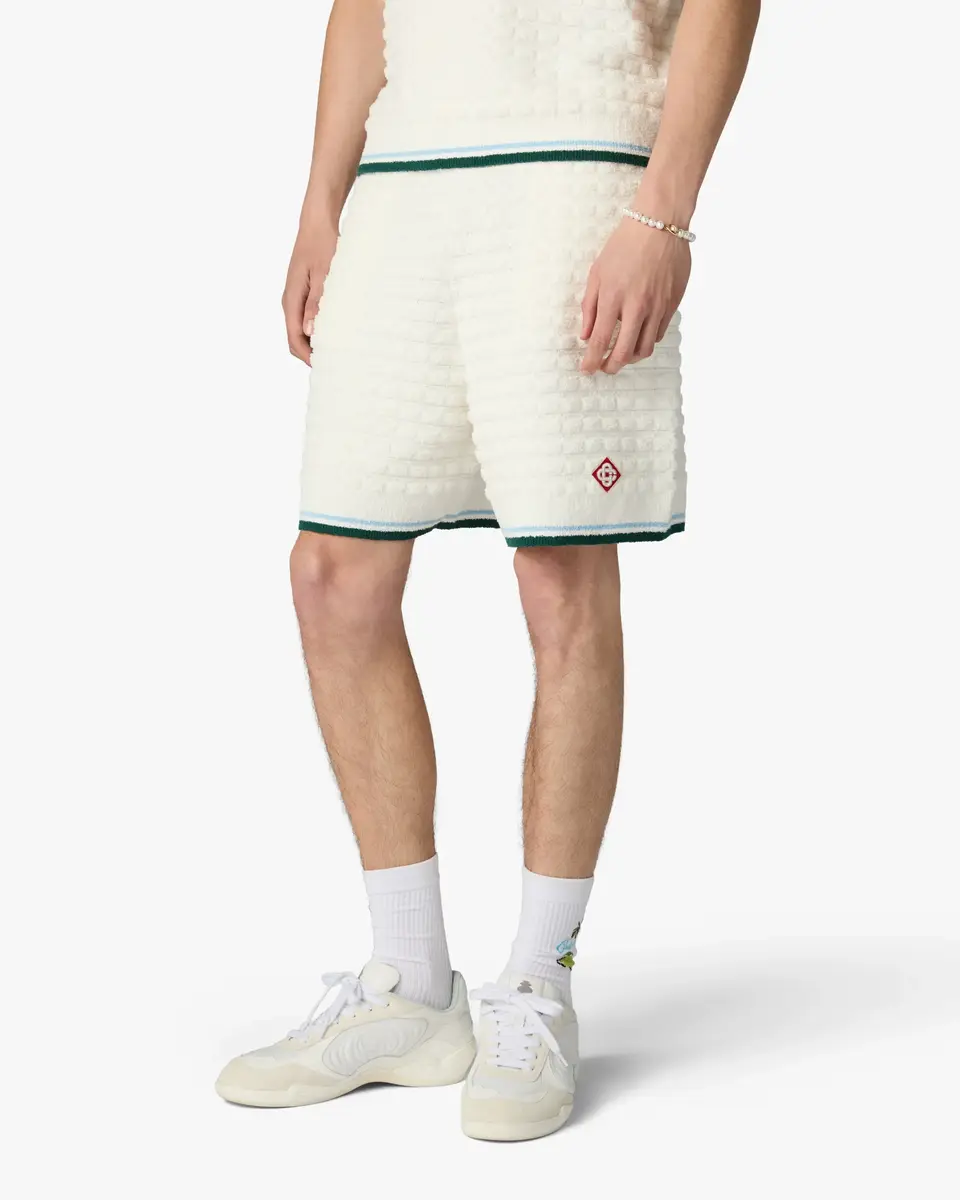 Casablanca White Boucle Shorts | Thumbnail 4 Casablanca White Boucle Shorts | Thumbnail 4