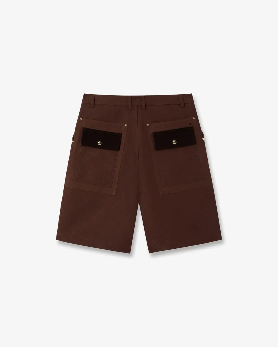 Casablanca Dark Brown Monogram Cargo Shorts | Thumbnail 5 Casablanca Dark Brown Monogram Cargo Shorts | Thumbnail 5