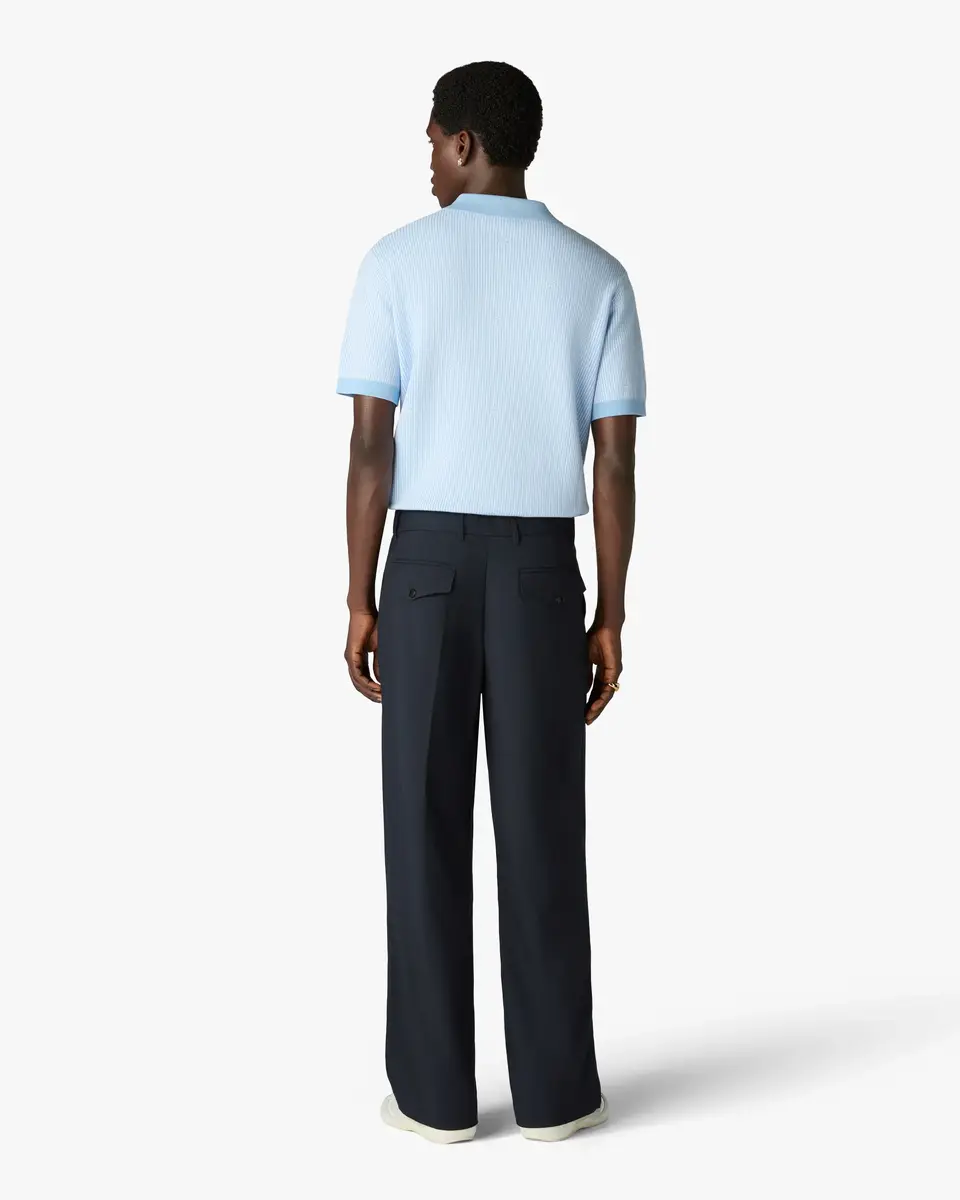 Casablanca Carbon Pleated Straight Leg Wool Trousers | Thumbnail 3 Casablanca Carbon Pleated Straight Leg Wool Trousers | Thumbnail 3