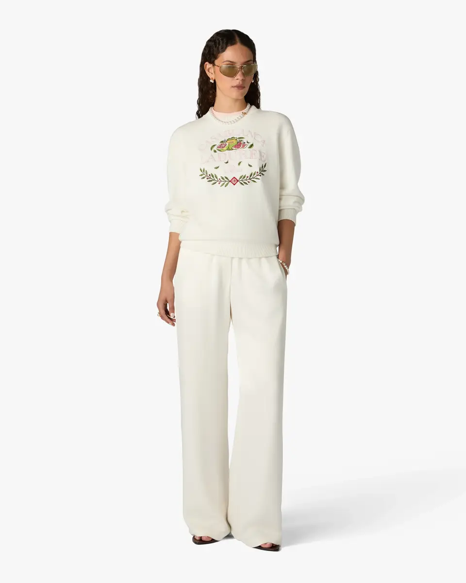 Casablanca Cream Laduree x Casablanca Crew Neck Jumper | Thumbnail 6 Casablanca Cream Laduree x Casablanca Crew Neck Jumper | Thumbnail 6