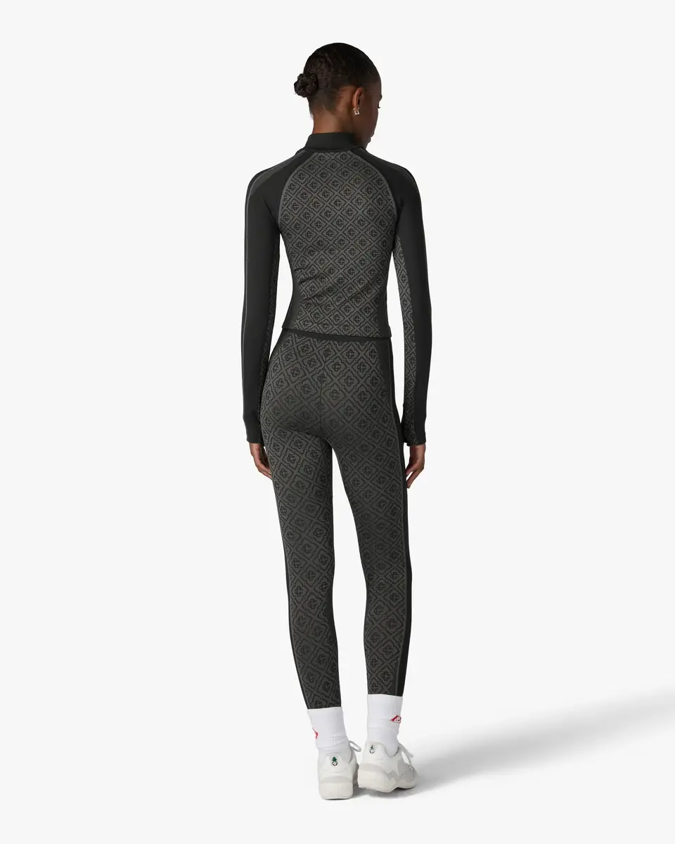 Casablanca Grey Seamless Monogram Leggings | Thumbnail 3 Casablanca Grey Seamless Monogram Leggings | Thumbnail 3