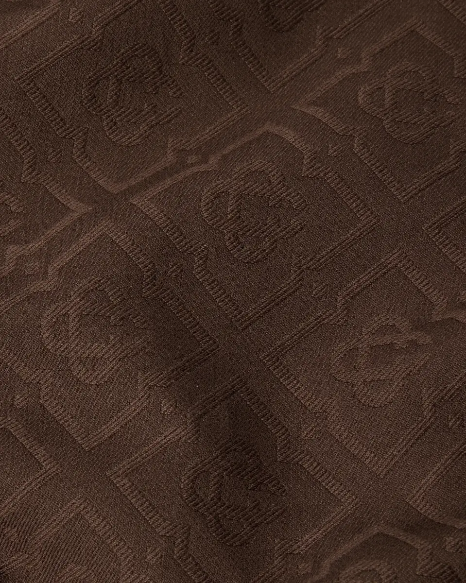 Casablanca Dark Brown Monogram Canvas Midi Dress | Thumbnail 7 Casablanca Dark Brown Monogram Canvas Midi Dress | Thumbnail 7
