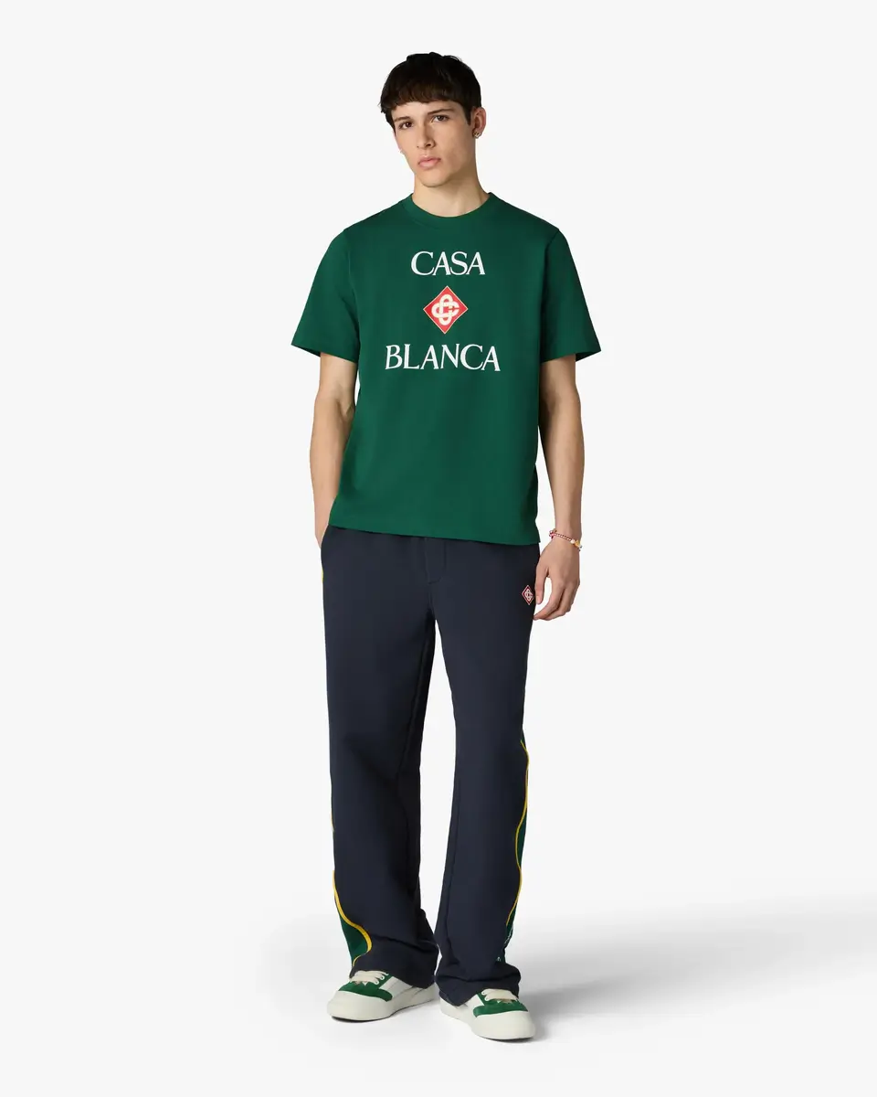 Casablanca Green Casablanca Diamond Logo Short Sleeve T-Shirt | Thumbnail 2