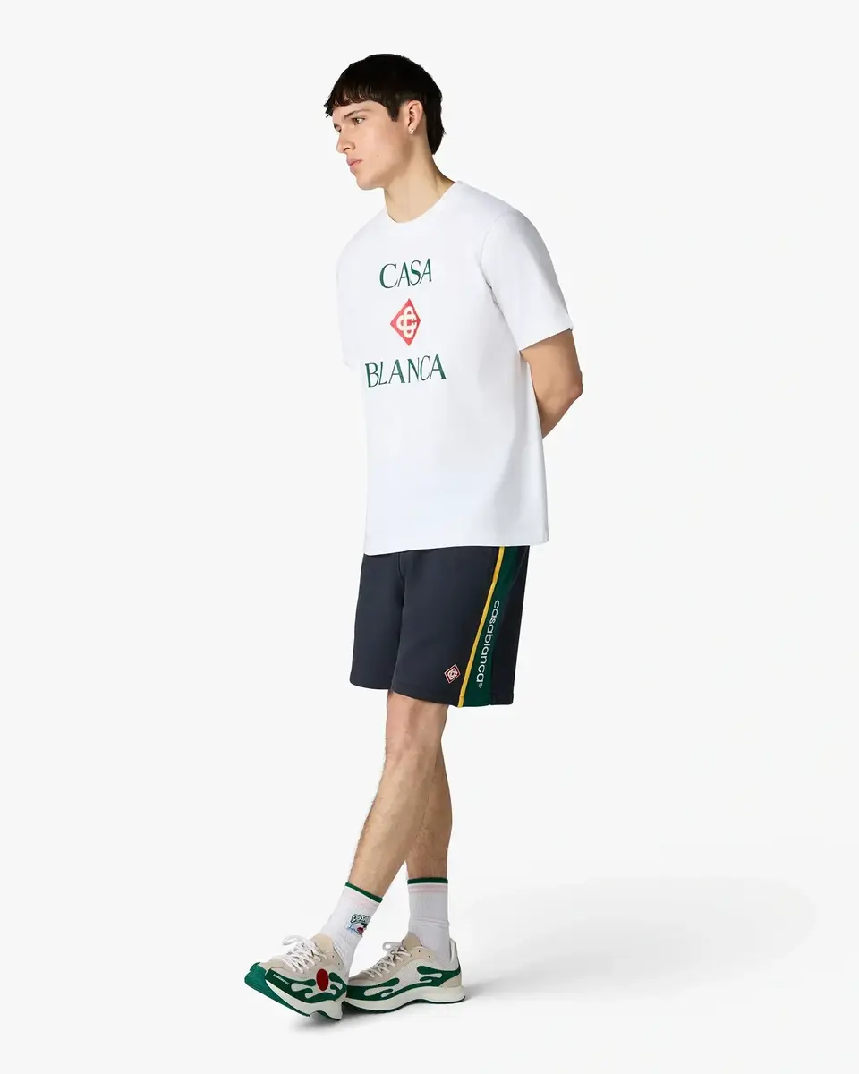 Casablanca White Casablanca Diamond Logo Short Sleeve T-Shirt | Thumbnail 2