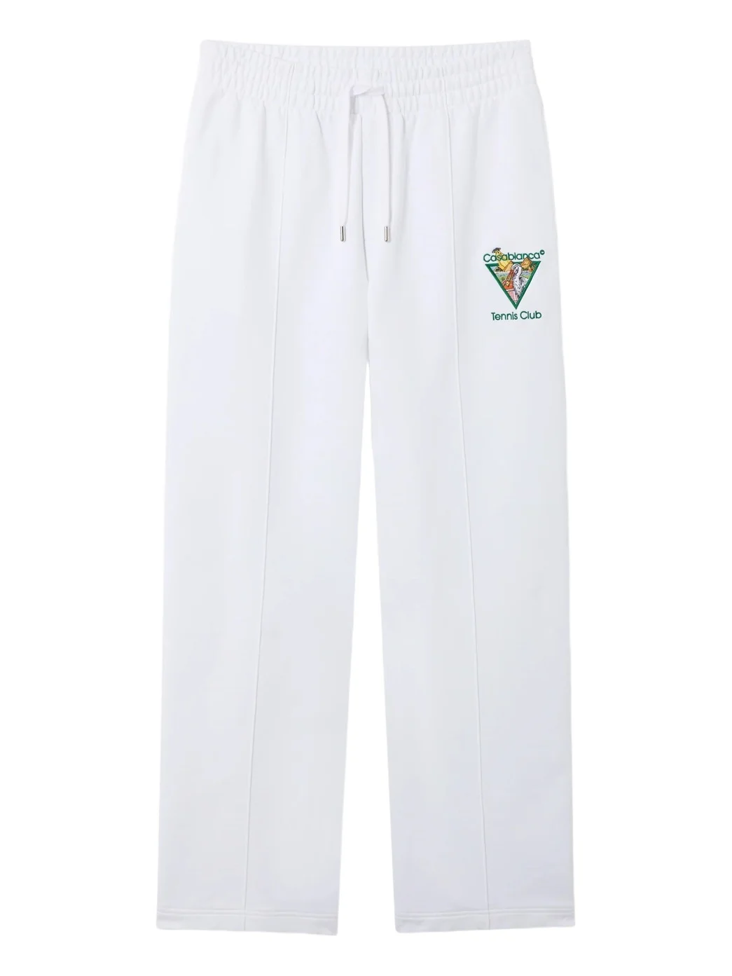 Casablanca White Tennis Club Icon Pyramid Abduction Embroidered Sweatpants