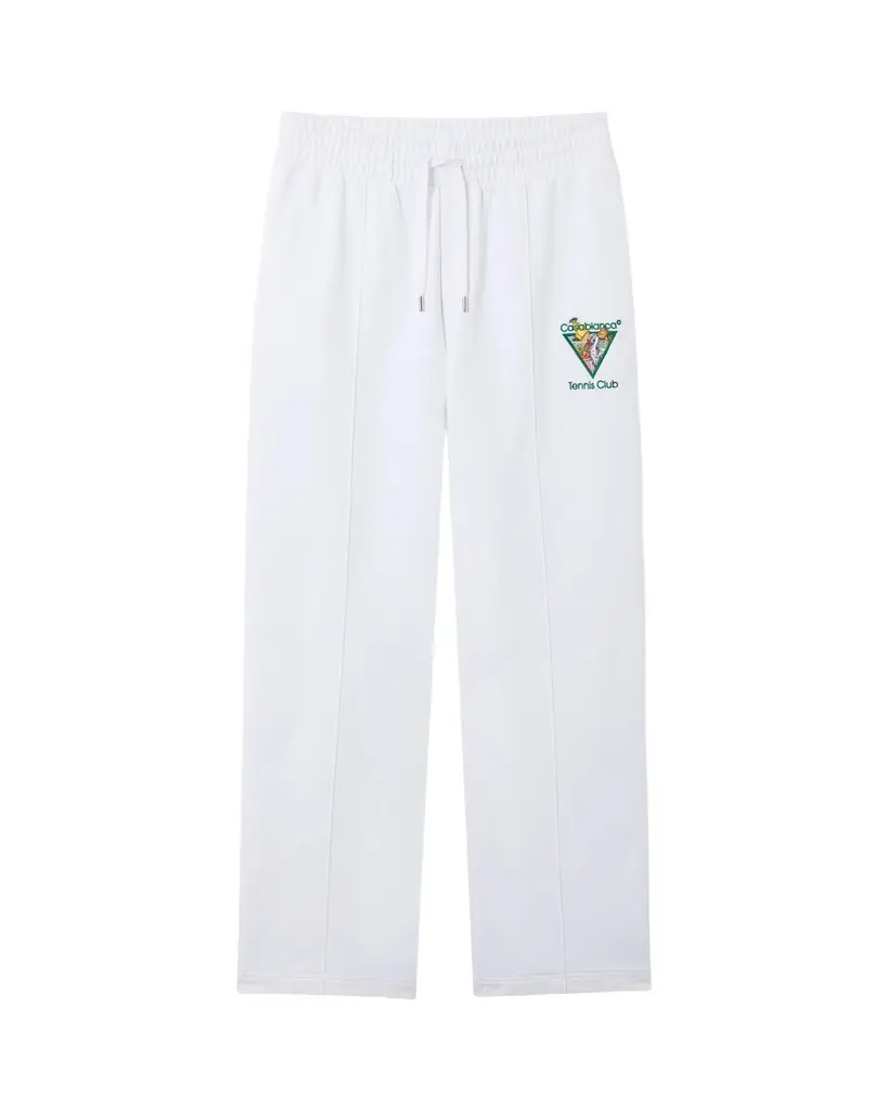 White Tennis Club Icon Pyramid Abduction Embroidered Sweatpants
