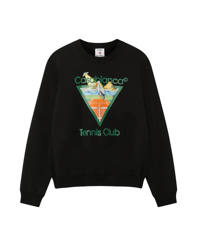 Black Tennis Club Icon Pyramid Abduction Sweatshirt