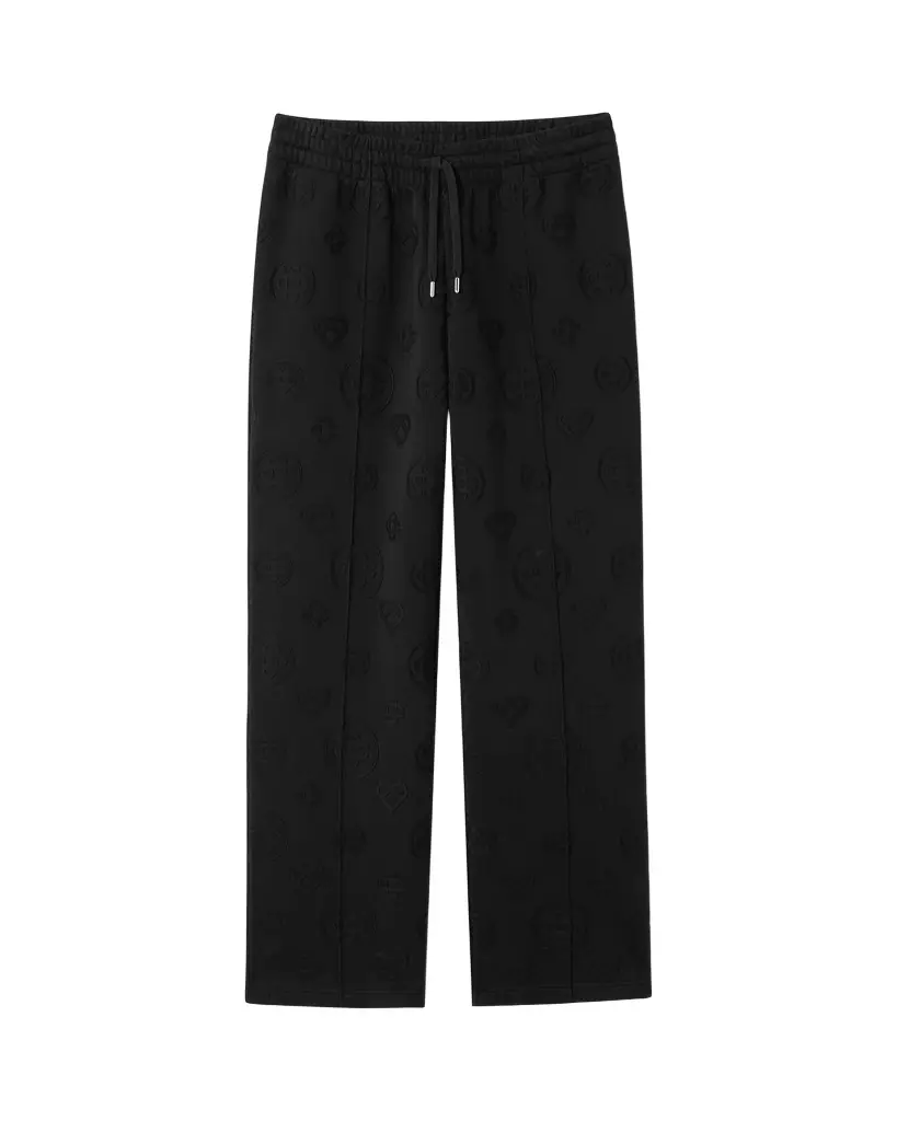 Black Applique Monogram Sweatpants Black Applique Monogram Sweatpants