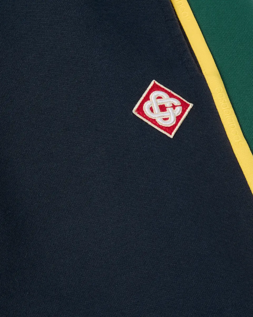 Casablanca Navy & Green Panelled Sweatpants | Thumbnail 6