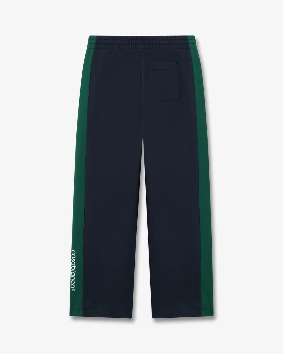 Casablanca Navy & Green Panelled Sweatpants | Thumbnail 7