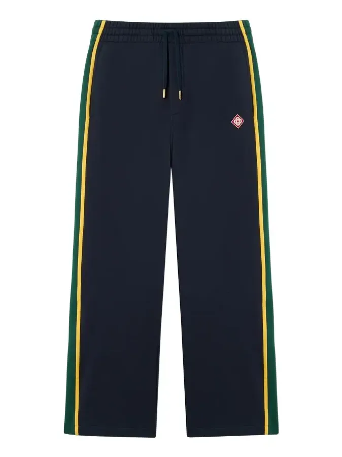 Casablanca Navy & Green Panelled Sweatpants