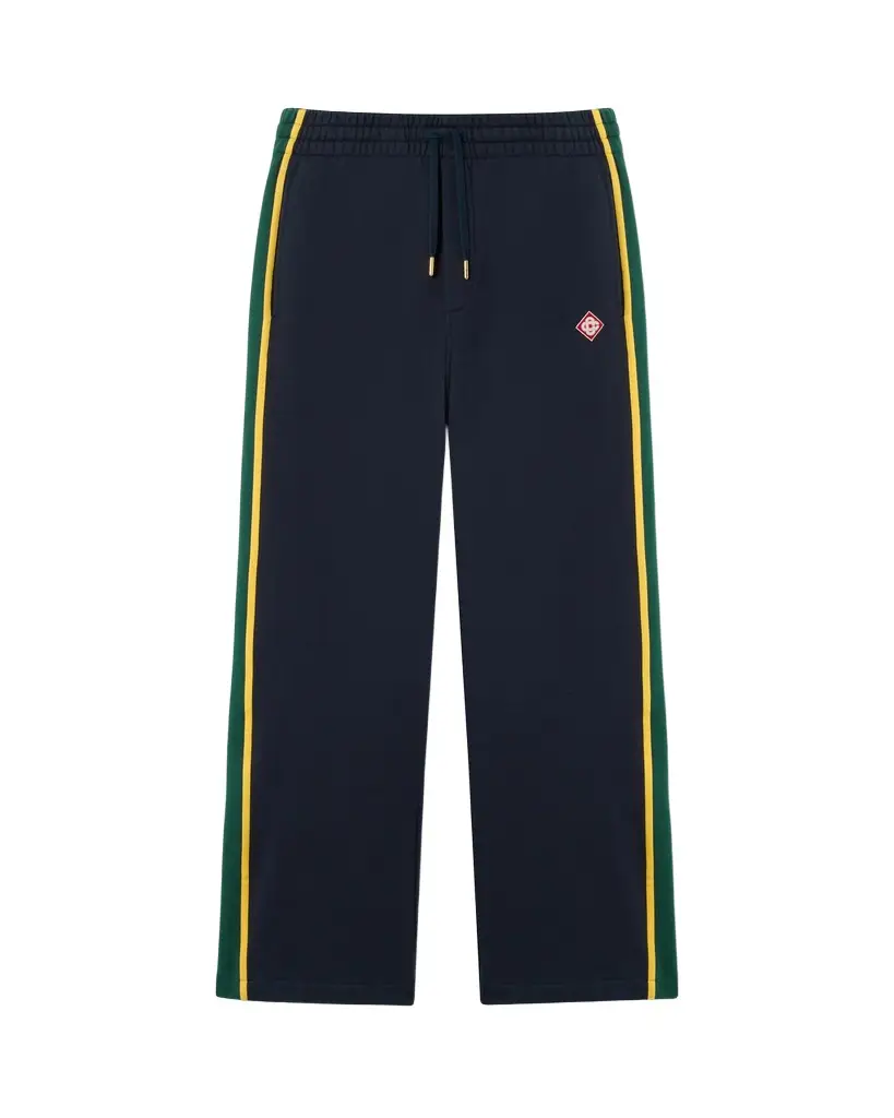 Casablanca Navy & Green Panelled Sweatpants