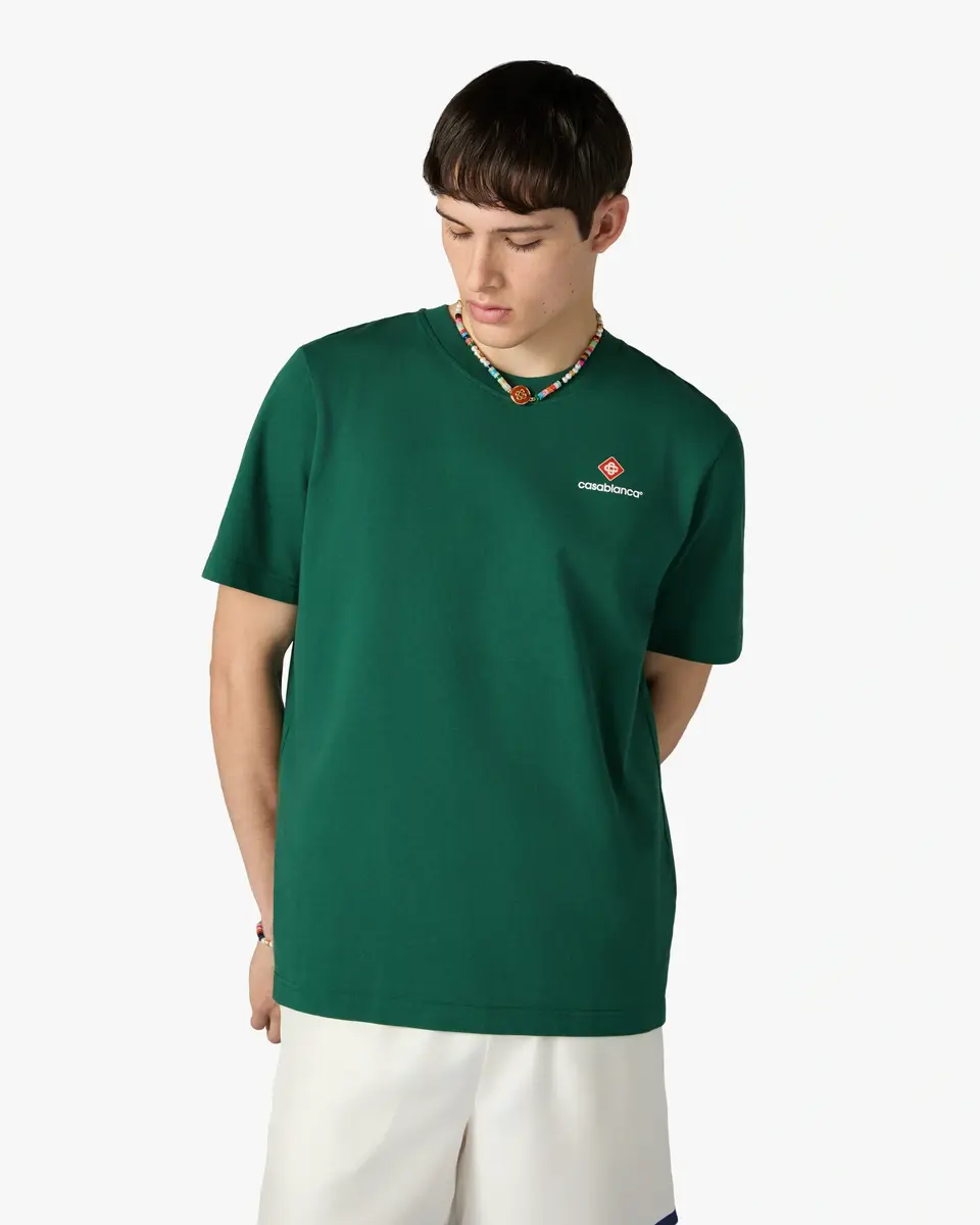 Casablanca Green Sport Type Short Sleeve T-Shirt | Thumbnail 4 Casablanca Green Sport Type Short Sleeve T-Shirt | Thumbnail 4