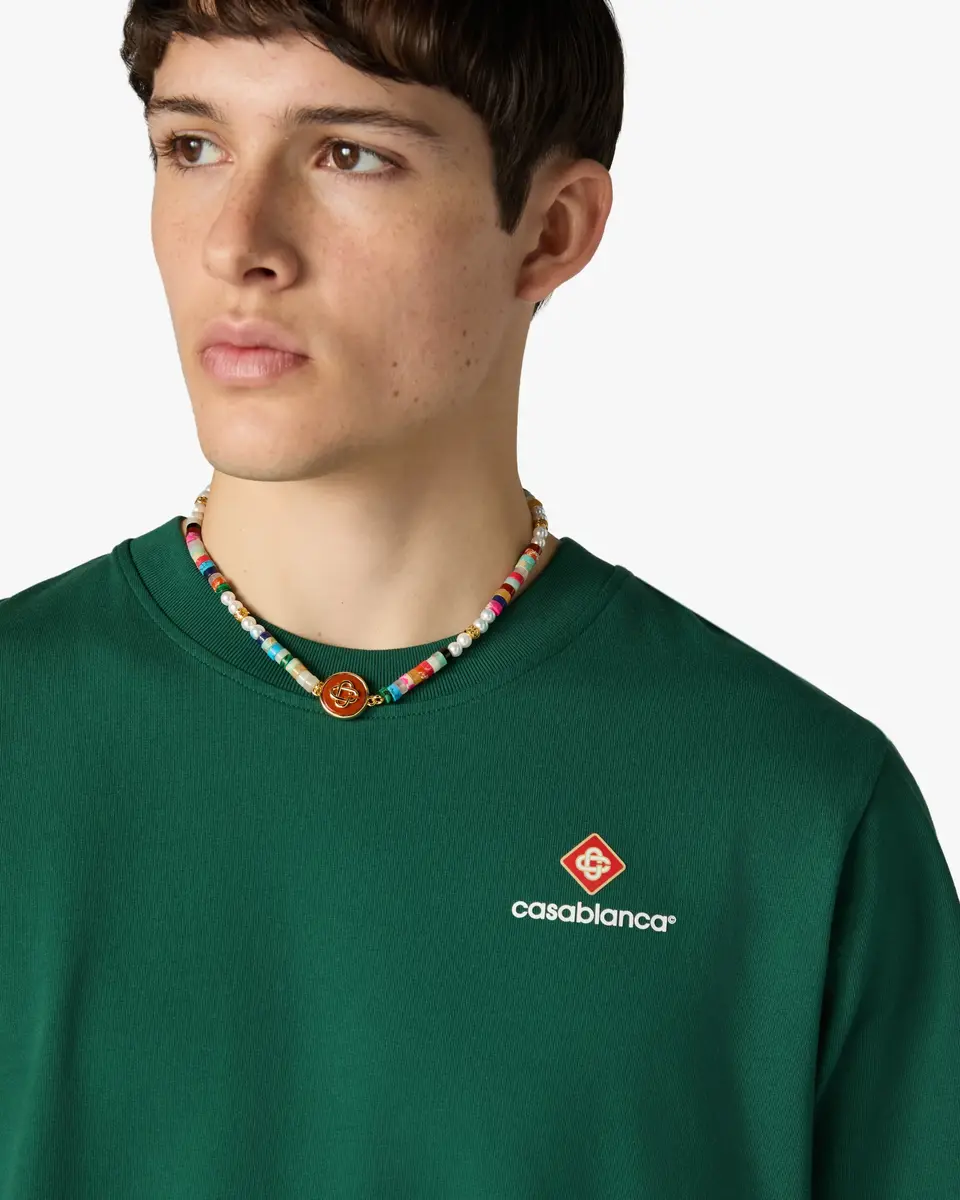 Casablanca Green Sport Type Short Sleeve T-Shirt | Thumbnail 5 Casablanca Green Sport Type Short Sleeve T-Shirt | Thumbnail 5