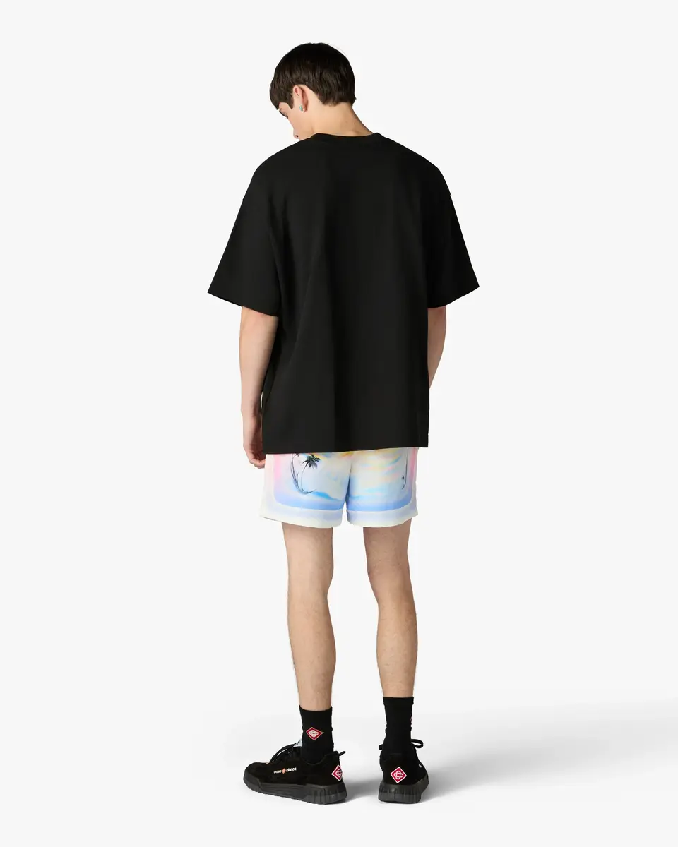 Casablanca Black Airspray Oversized Short Sleeve T-Shirt | Thumbnail 3 Casablanca Black Airspray Oversized Short Sleeve T-Shirt | Thumbnail 3