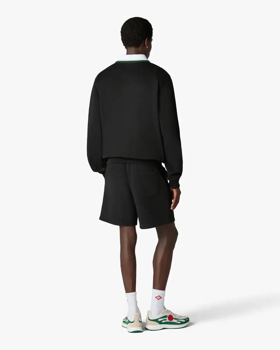 Casablanca Black Tennis Club Icon Pyramid Abduction Embroidered Sweatshorts | Thumbnail 3