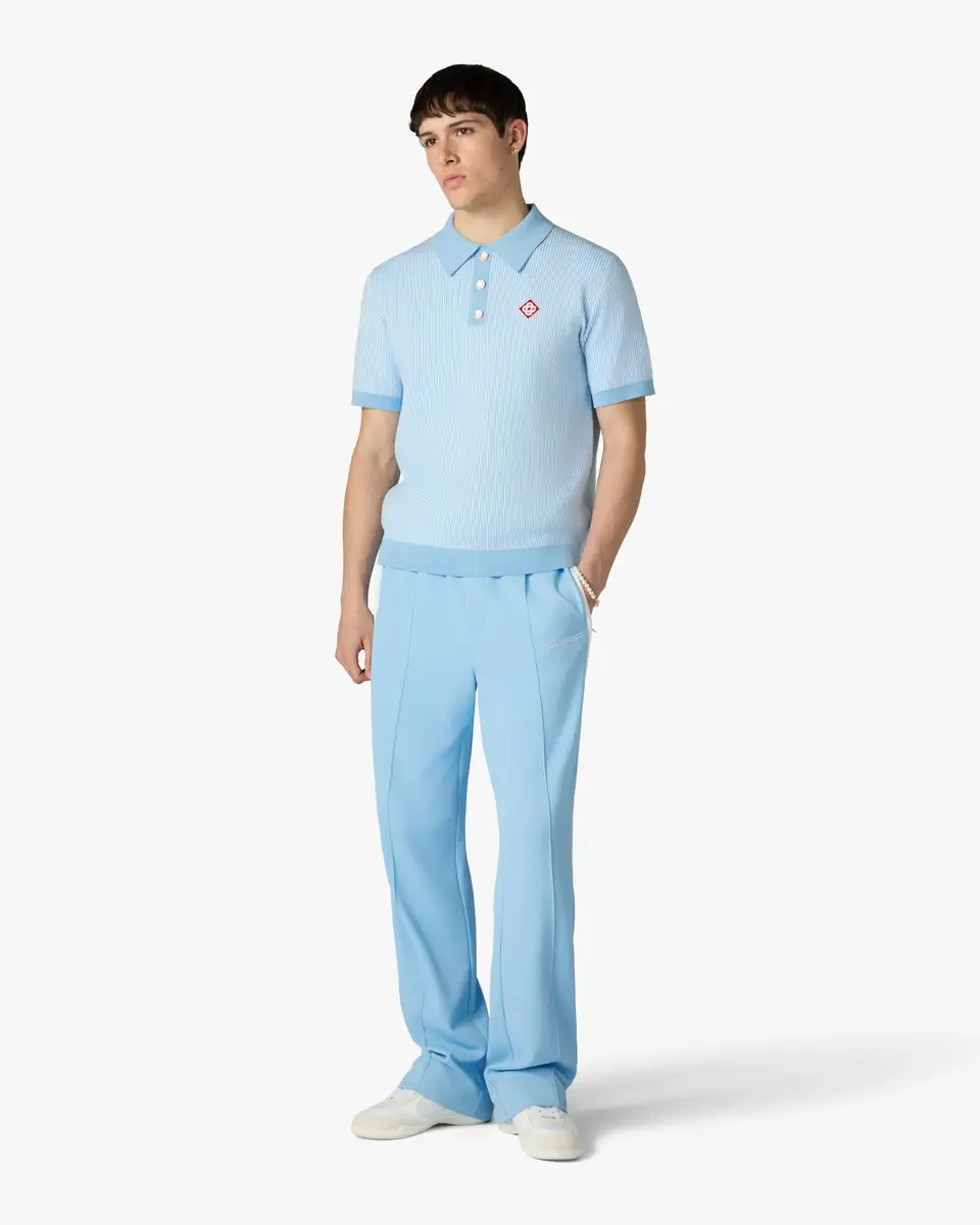 Casablanca Pale Blue Pique Track Pants | Thumbnail 2 Casablanca Pale Blue Pique Track Pants | Thumbnail 2
