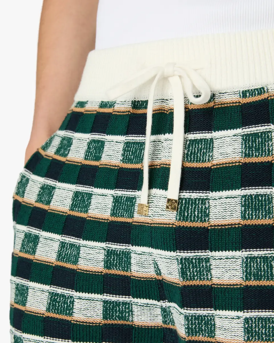 Casablanca Green Crochet Mosaic Shorts | Thumbnail 5 Casablanca Green Crochet Mosaic Shorts | Thumbnail 5