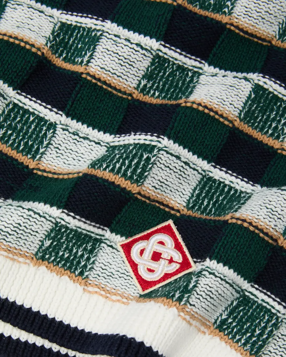 Casablanca Green Crochet Mosaic Shorts | Thumbnail 7 Casablanca Green Crochet Mosaic Shorts | Thumbnail 7