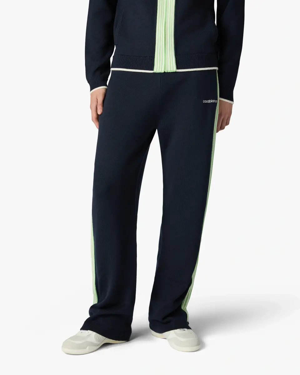 Casablanca Navy Merino Track Trousers | Thumbnail 2 Casablanca Navy Merino Track Trousers | Thumbnail 2