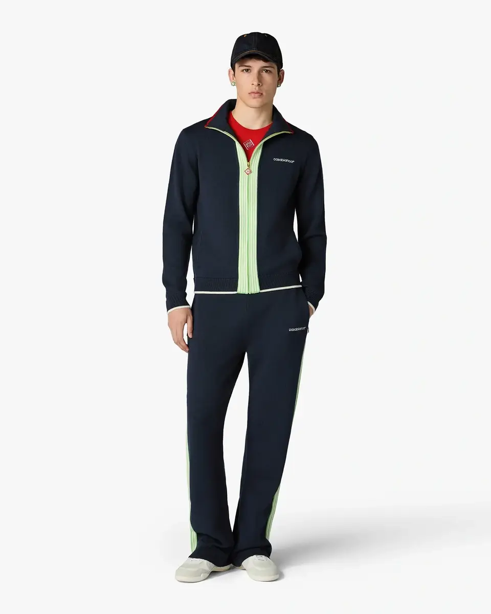 Casablanca Navy Merino Track Jacket | Thumbnail 2