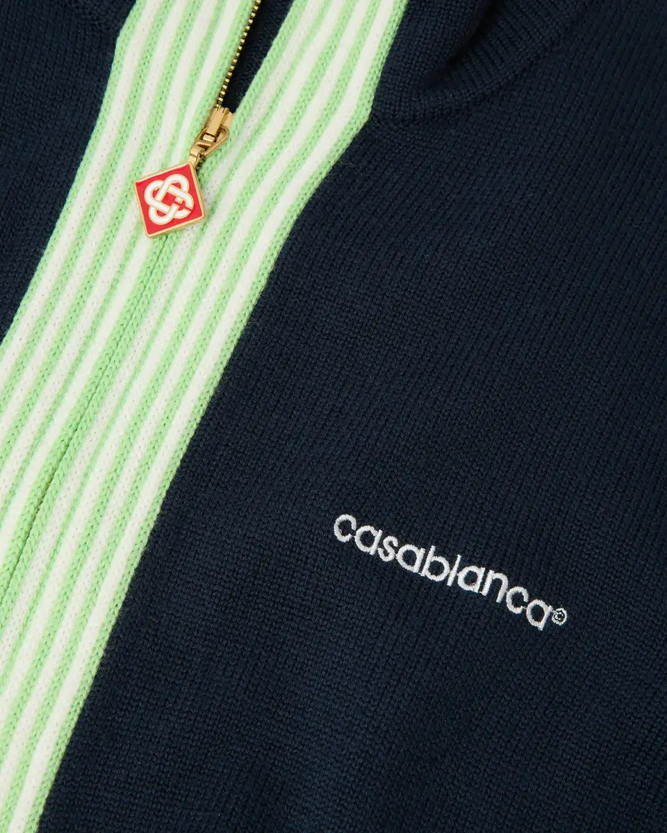 Casablanca Navy Merino Track Jacket | Thumbnail 7
