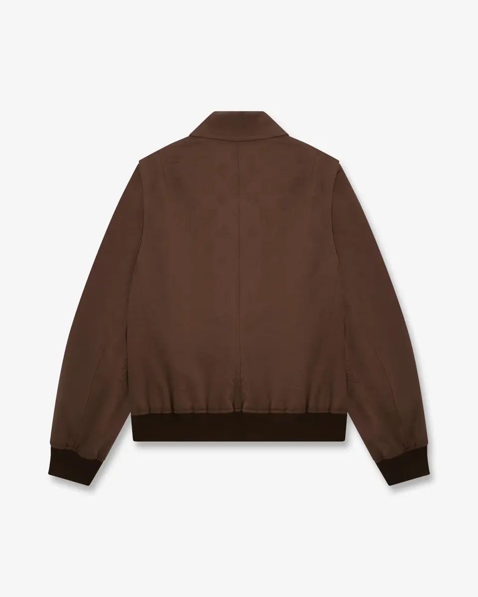 Casablanca Dark Brown Monogram Cotton Blouson | Thumbnail 6 Casablanca Dark Brown Monogram Cotton Blouson | Thumbnail 6