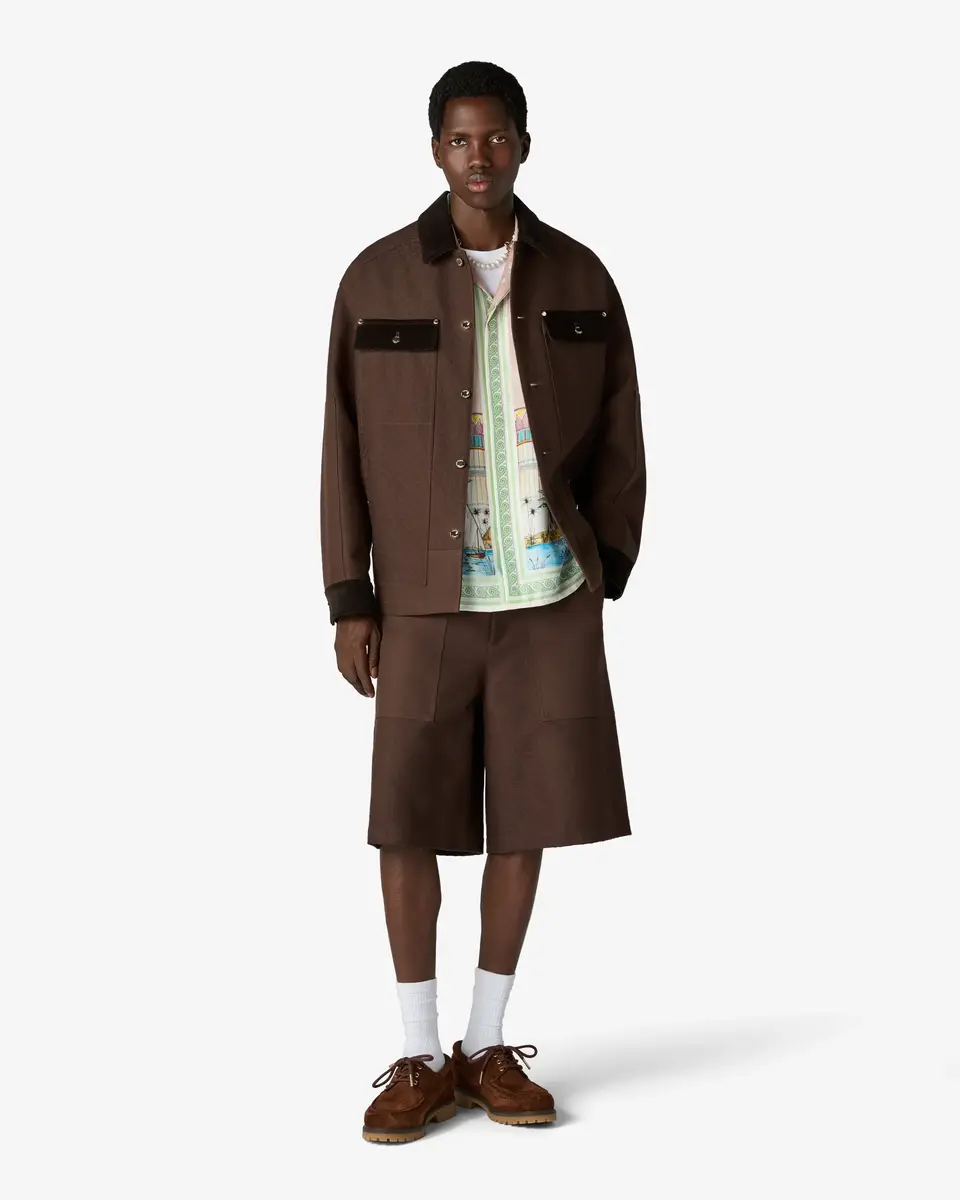 Casablanca Dark Brown Workwear Safari Jacket | Thumbnail 2
