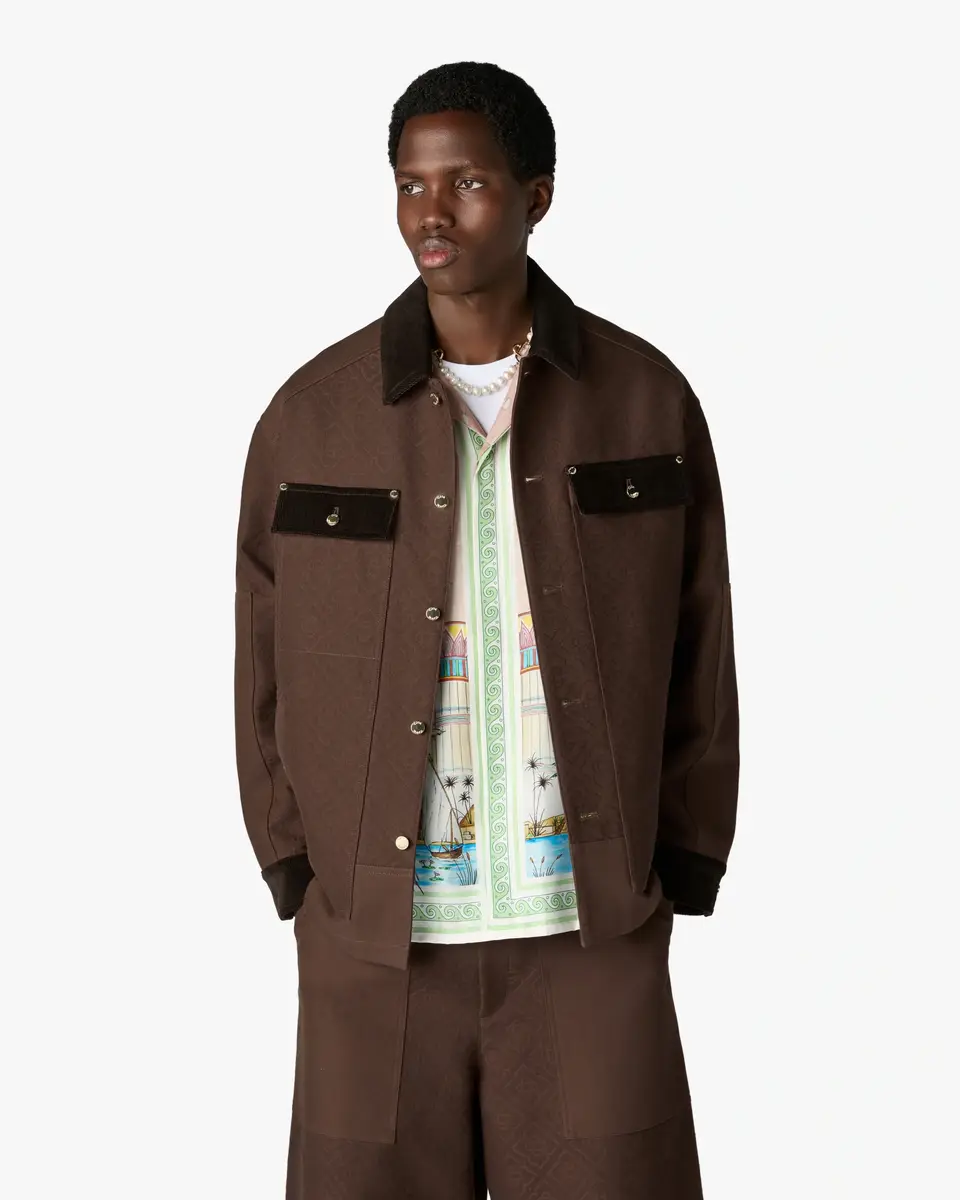 Casablanca Dark Brown Workwear Safari Jacket | Thumbnail 4