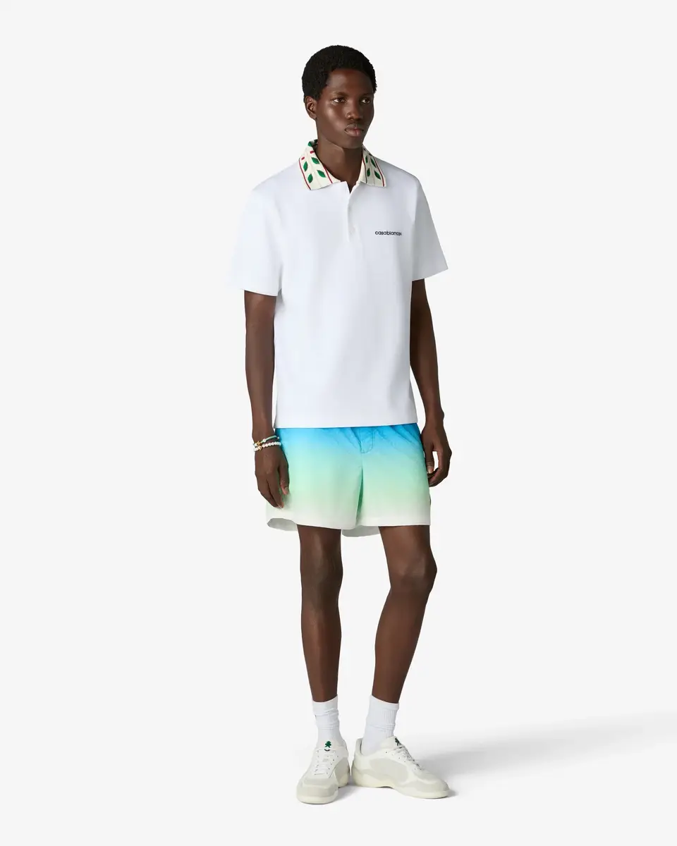 Casablanca Blue & Green Gradient Jacquard Swim Shorts | Thumbnail 2 Casablanca Blue & Green Gradient Jacquard Swim Shorts | Thumbnail 2