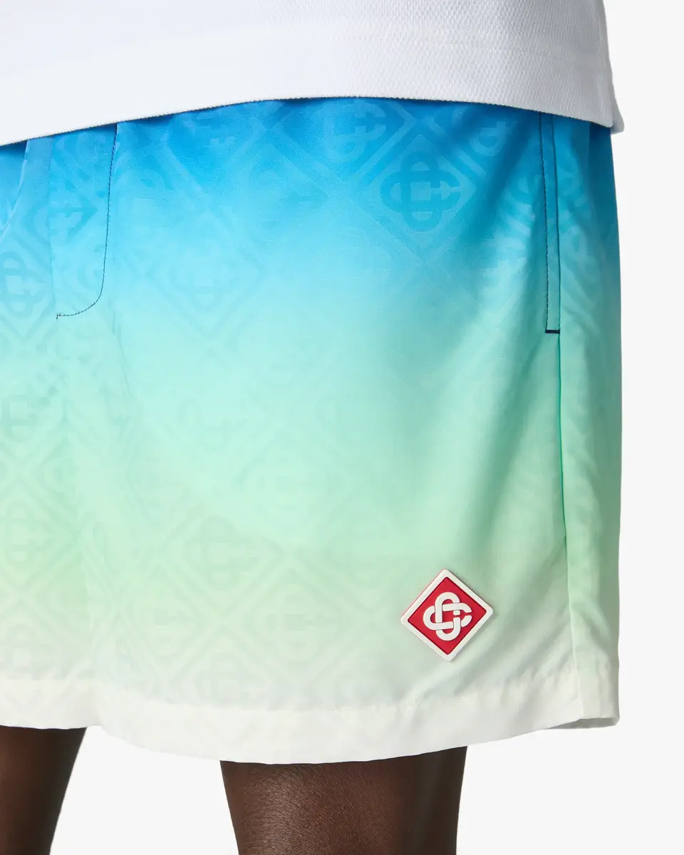 Casablanca Blue & Green Gradient Jacquard Swim Shorts | Thumbnail 5 Casablanca Blue & Green Gradient Jacquard Swim Shorts | Thumbnail 5