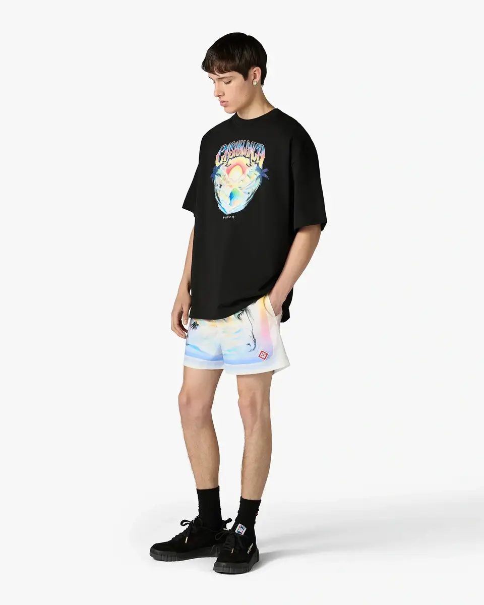 Casablanca Multicolour Airspray Jacquard Swim Shorts | Thumbnail 2 Casablanca Multicolour Airspray Jacquard Swim Shorts | Thumbnail 2