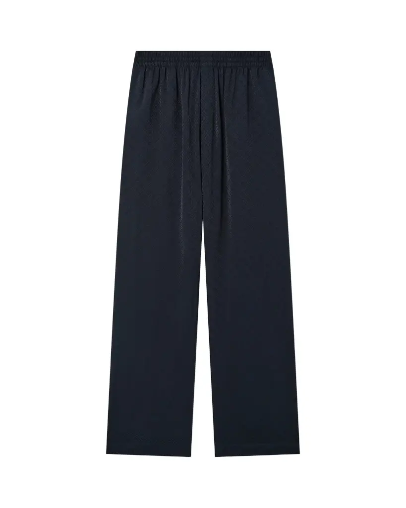Dark Navy Monogram Trousers Dark Navy Monogram Trousers