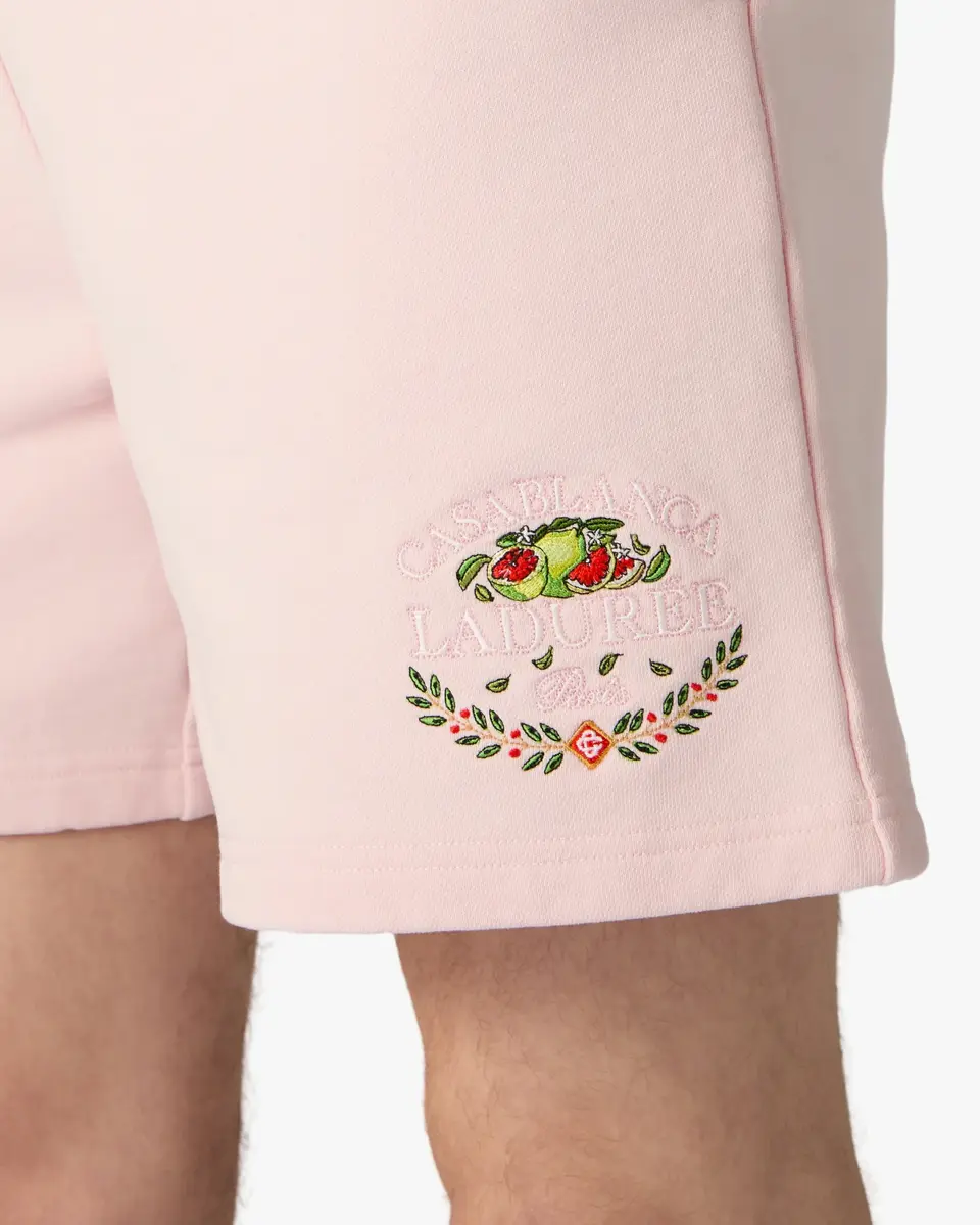 Casablanca Pink Laduree x Casablanca Embroidered Shorts | Thumbnail 5 Casablanca Pink Laduree x Casablanca Embroidered Shorts | Thumbnail 5