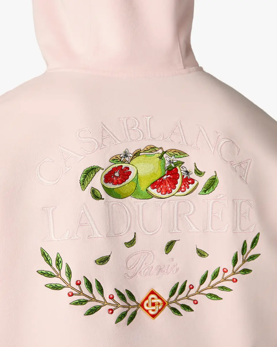 Casablanca Pink Laduree x Casablanca Embroidered Hooded Sweatshirt | Thumbnail 5 Casablanca Pink Laduree x Casablanca Embroidered Hooded Sweatshirt | Thumbnail 5