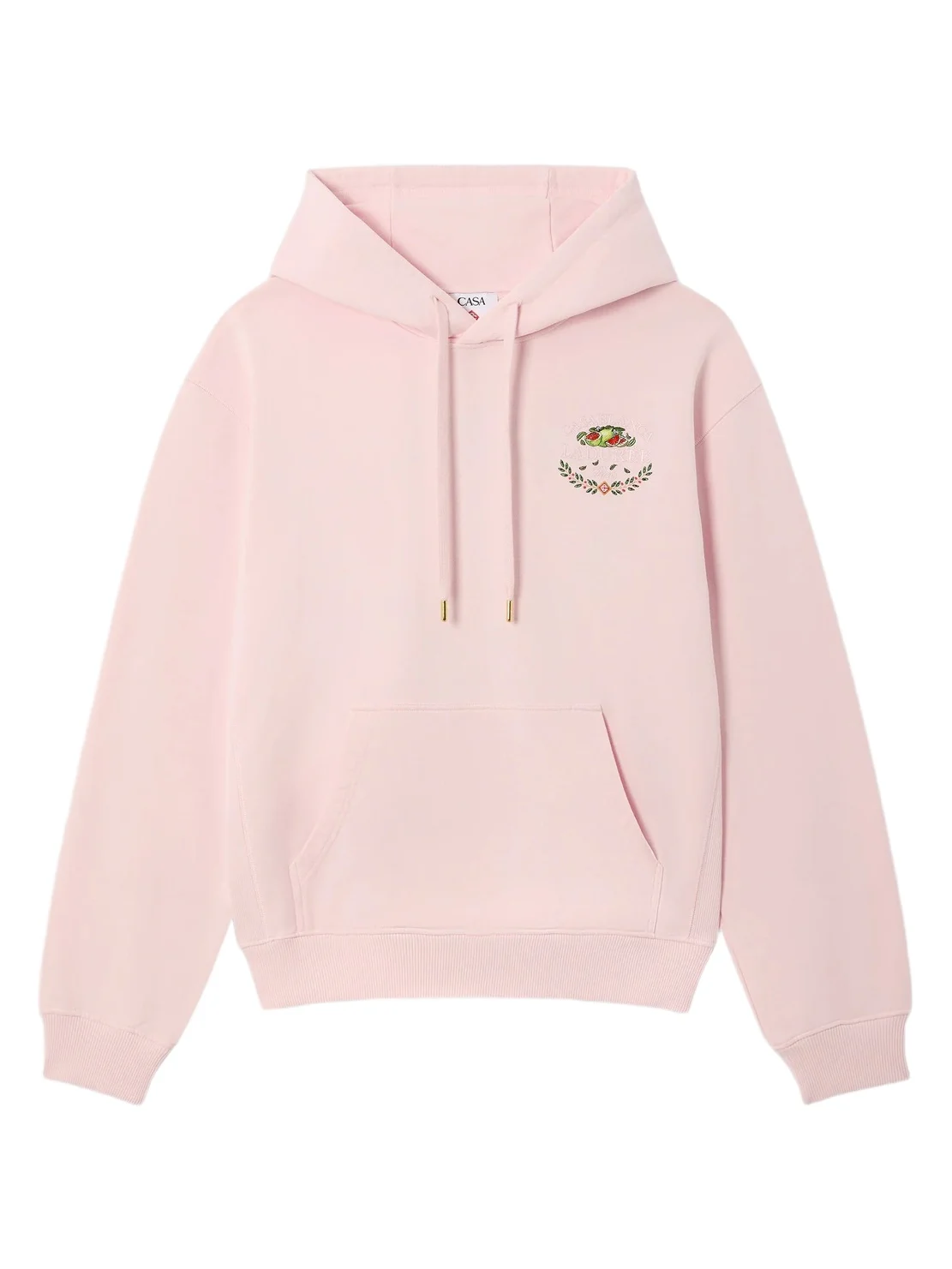 Pink Laduree x Casablanca Embroidered Hooded Sweatshirt Pink Laduree x Casablanca Embroidered Hooded Sweatshirt