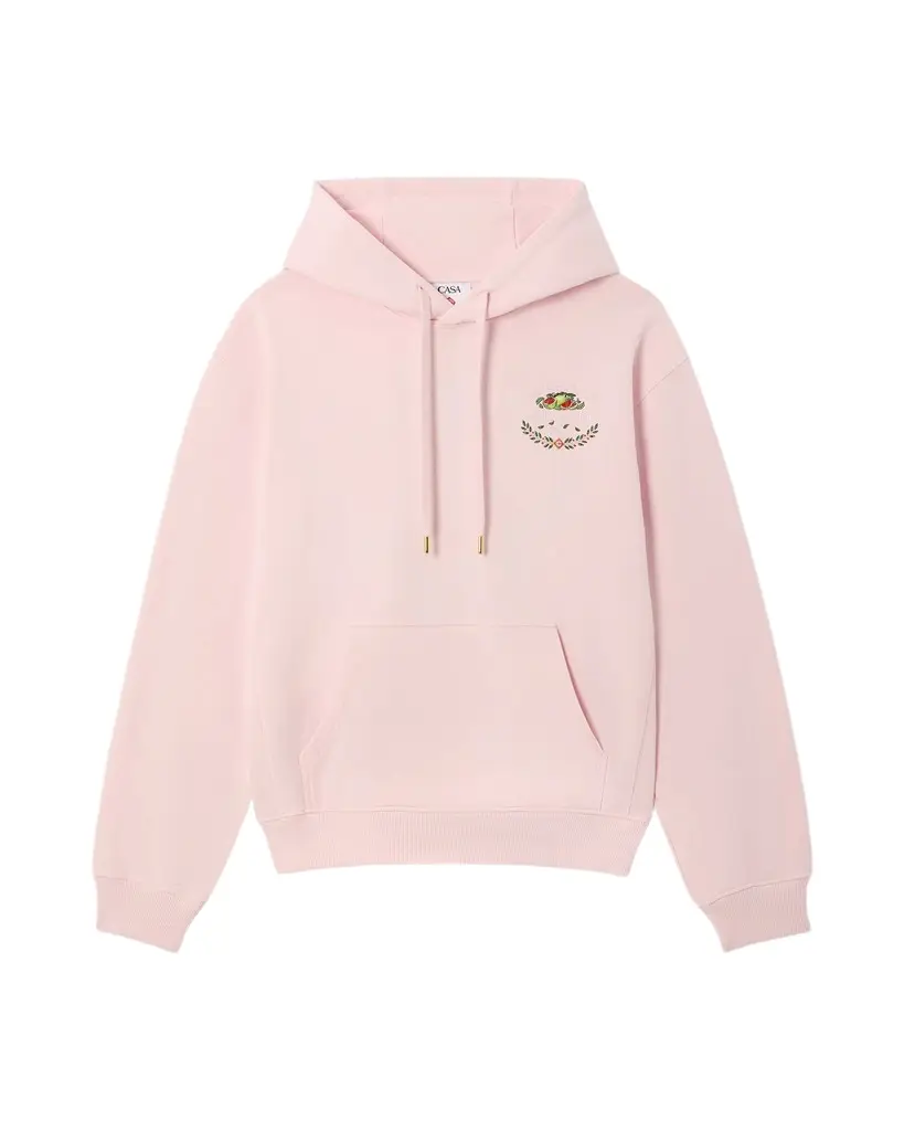 Pink Laduree x Casablanca Embroidered Hooded Sweatshirt Pink Laduree x Casablanca Embroidered Hooded Sweatshirt