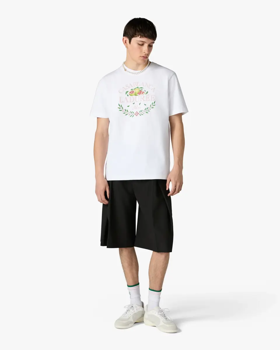 Casablanca White Laduree x Casablanca Short Sleeve T-Shirt | Thumbnail 2 Casablanca White Laduree x Casablanca Short Sleeve T-Shirt | Thumbnail 2