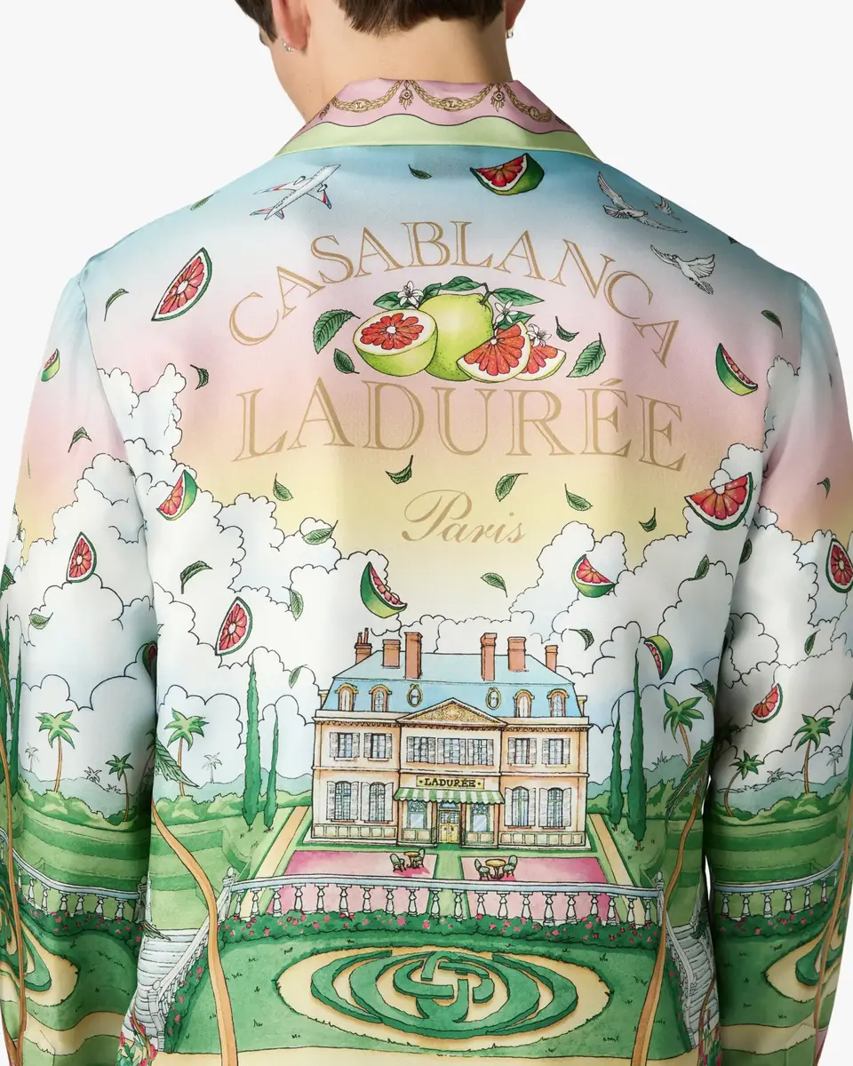 Casablanca Multicolour Laduree x Casablanca Long Sleeve Silk Shirt | Thumbnail 5 Casablanca Multicolour Laduree x Casablanca Long Sleeve Silk Shirt | Thumbnail 5
