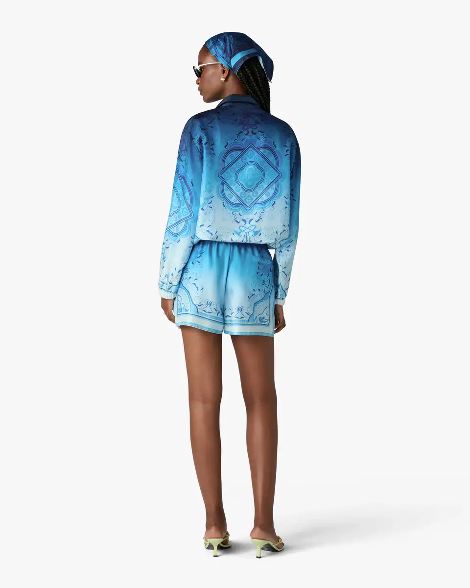 Casablanca Blue Gradient Egyptian Rug Silk Track Jacket | Thumbnail 3 Casablanca Blue Gradient Egyptian Rug Silk Track Jacket | Thumbnail 3