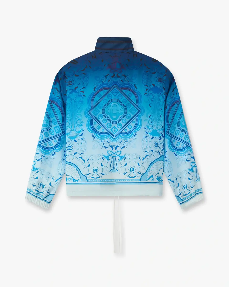 Casablanca Blue Gradient Egyptian Rug Silk Track Jacket | Thumbnail 6 Casablanca Blue Gradient Egyptian Rug Silk Track Jacket | Thumbnail 6