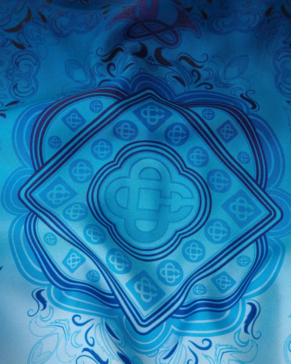 Casablanca Blue Gradient Egyptian Rug Silk Track Jacket | Thumbnail 7 Casablanca Blue Gradient Egyptian Rug Silk Track Jacket | Thumbnail 7