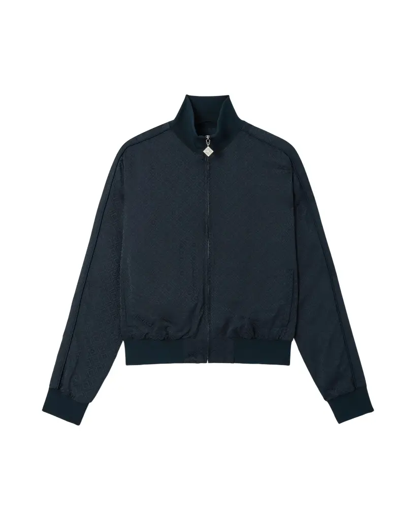 Navy Monogram Track Jacket