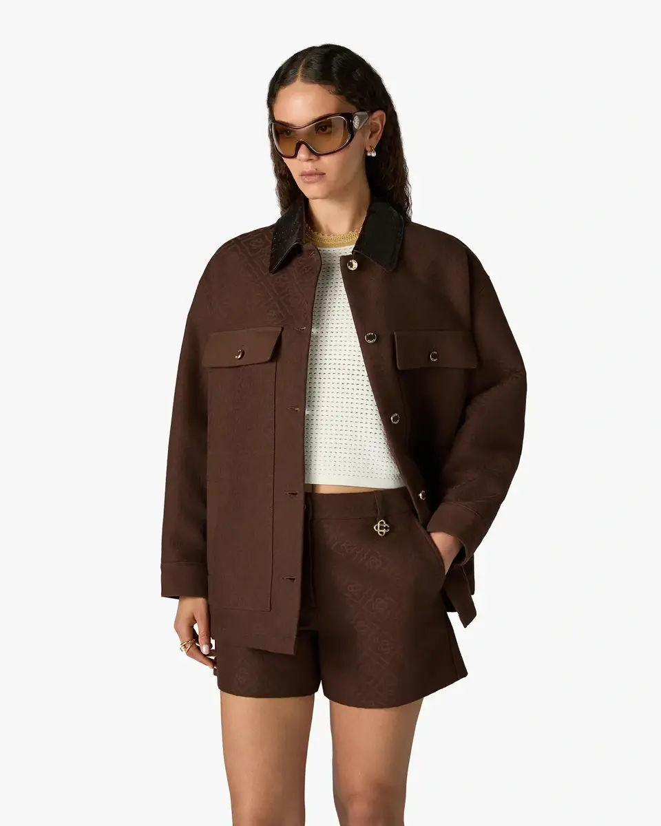 Casablanca Dark Brown Workwear Jacket | Thumbnail 4 Casablanca Dark Brown Workwear Jacket | Thumbnail 4