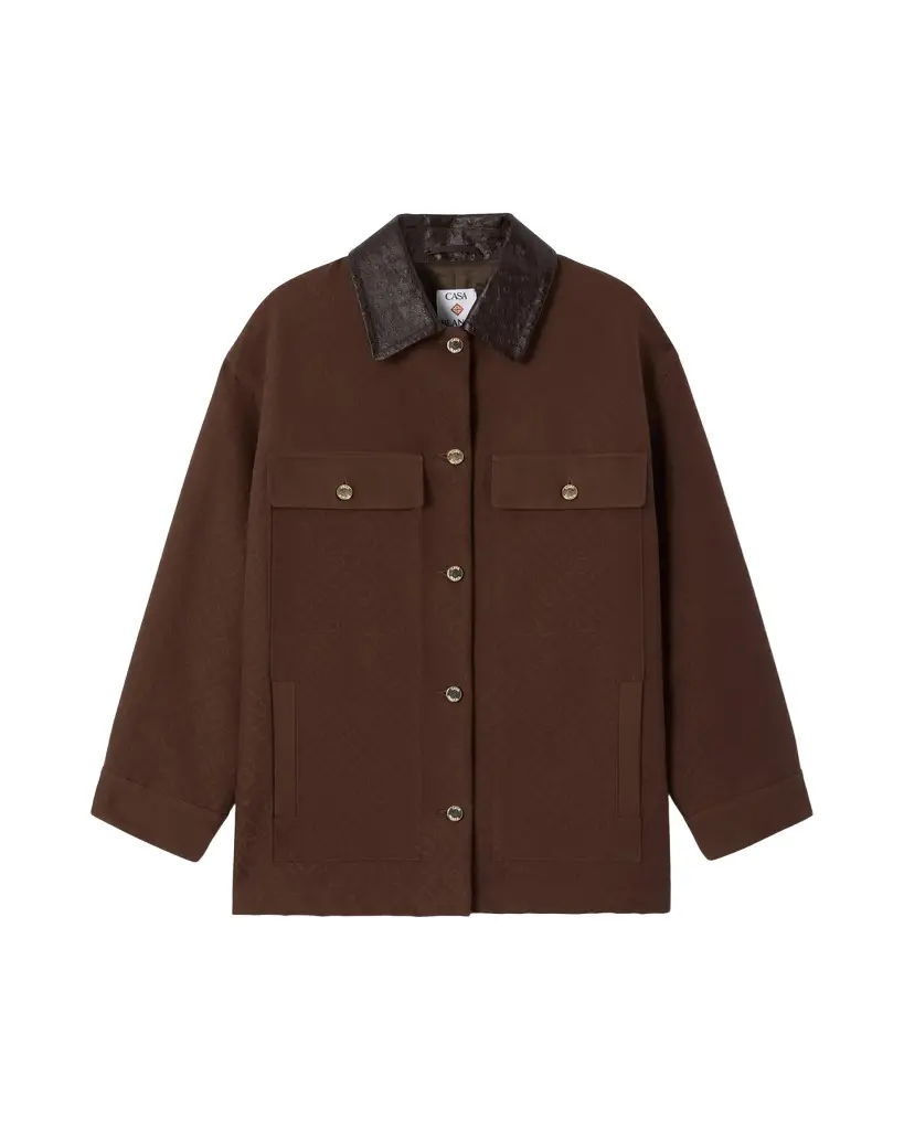 Casablanca Dark Brown Workwear Jacket