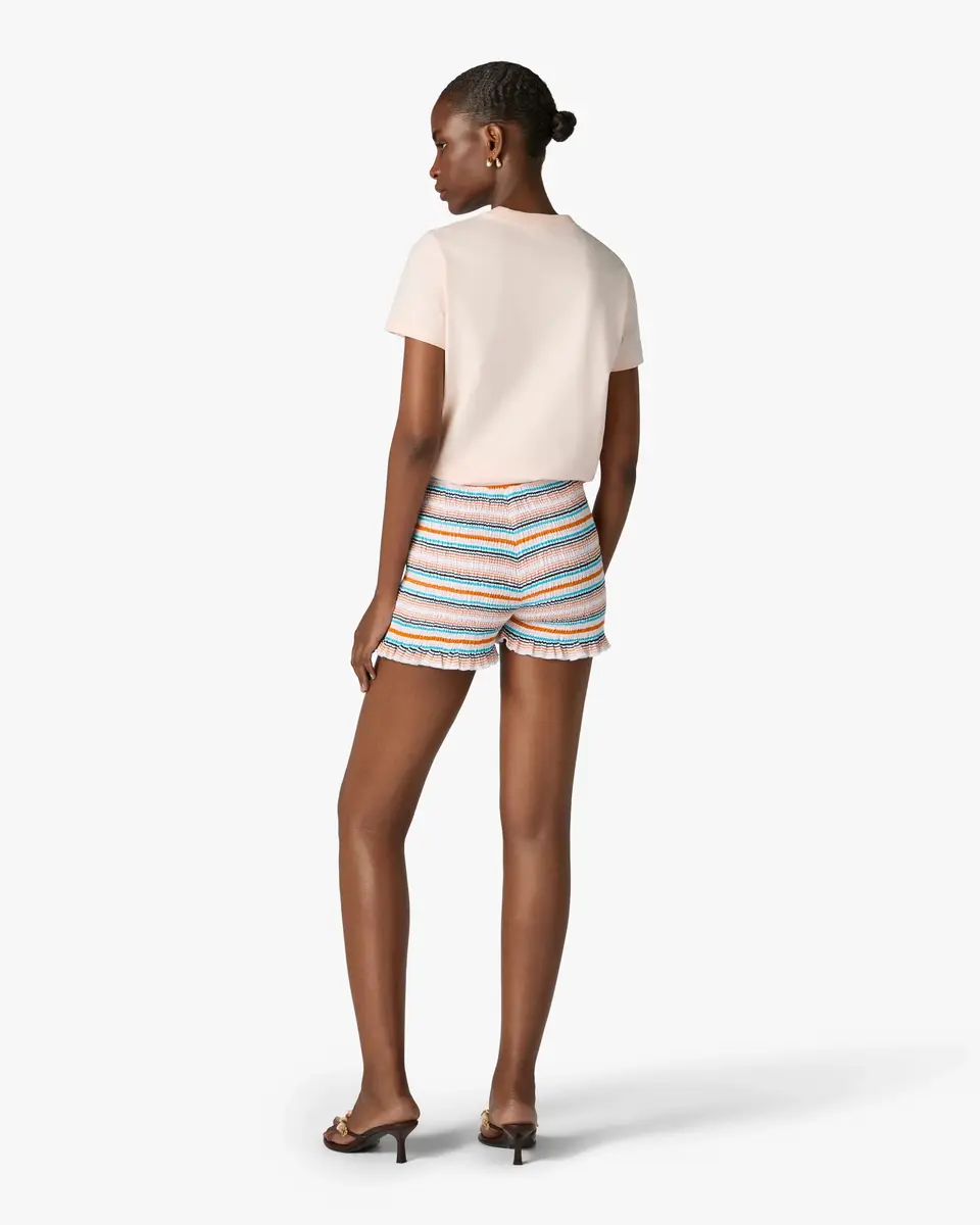 Casablanca Multicolour Striped Shirred Shorts | Thumbnail 3 Casablanca Multicolour Striped Shirred Shorts | Thumbnail 3